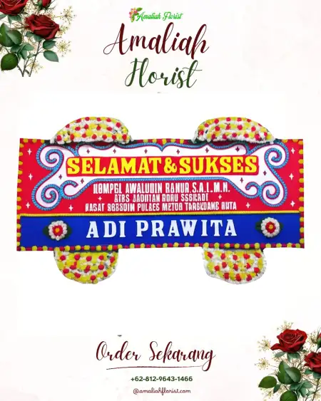 Papan Bunga Ucapan Selamat Ropang